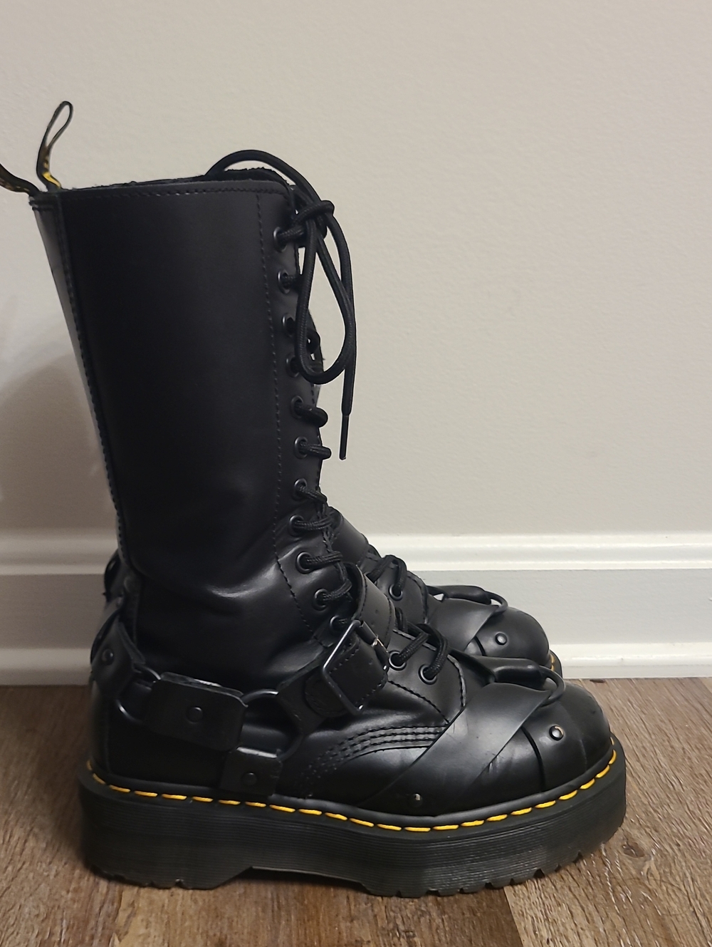 Dr Martens 1914 Quad Harness Platform Boots - Picture 9 of 12